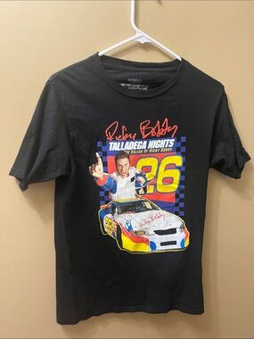 Hybrid & company Black Talladega Nights Ricky Bobby Graphic Tee